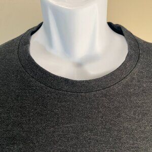 Mizzen+Main Men's solid gray crewneck lightweight sweater shirt XL EUC